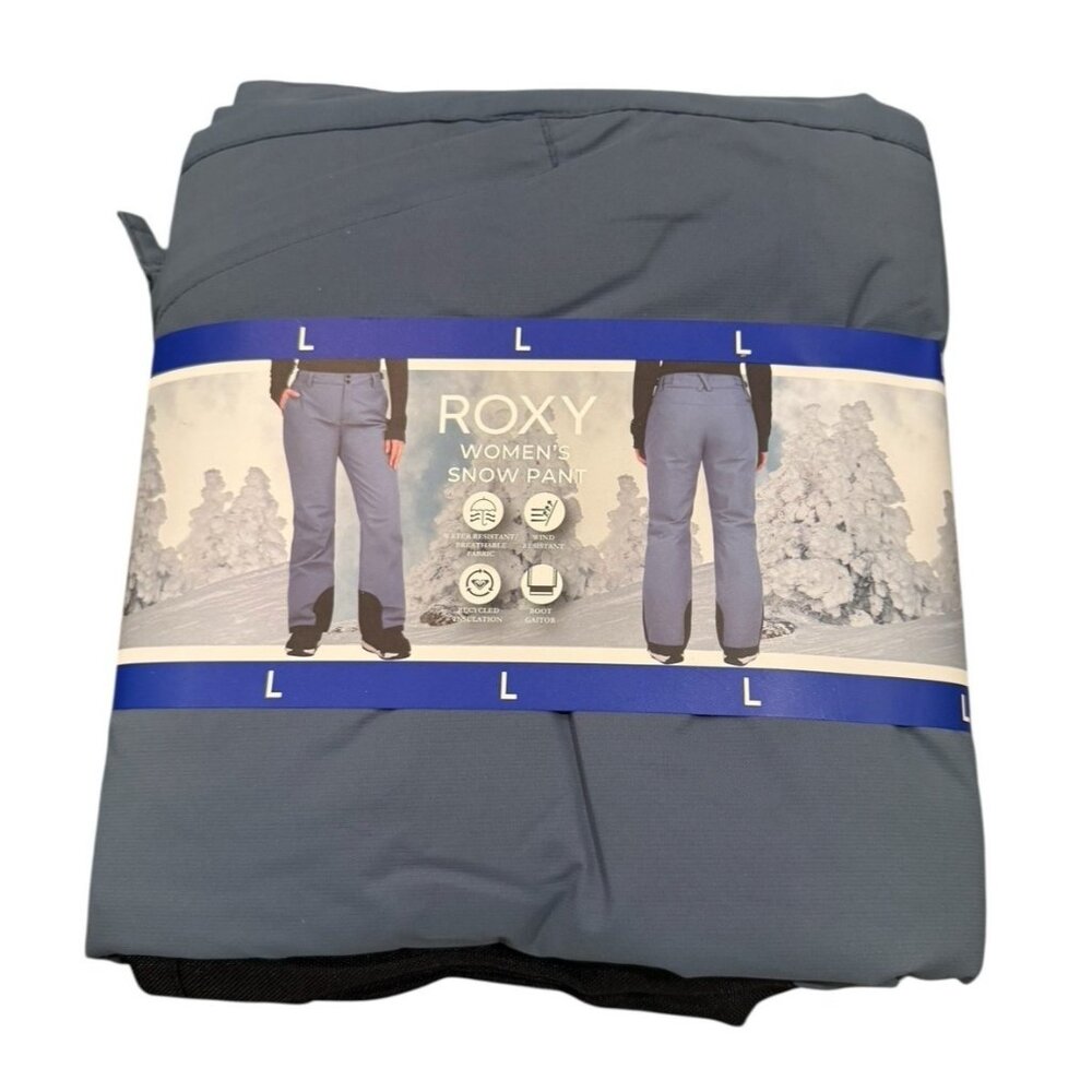 Roxy Women's Large Blue Snowboarding Ski Snow Pants Size L 12-14 Brand New *T10